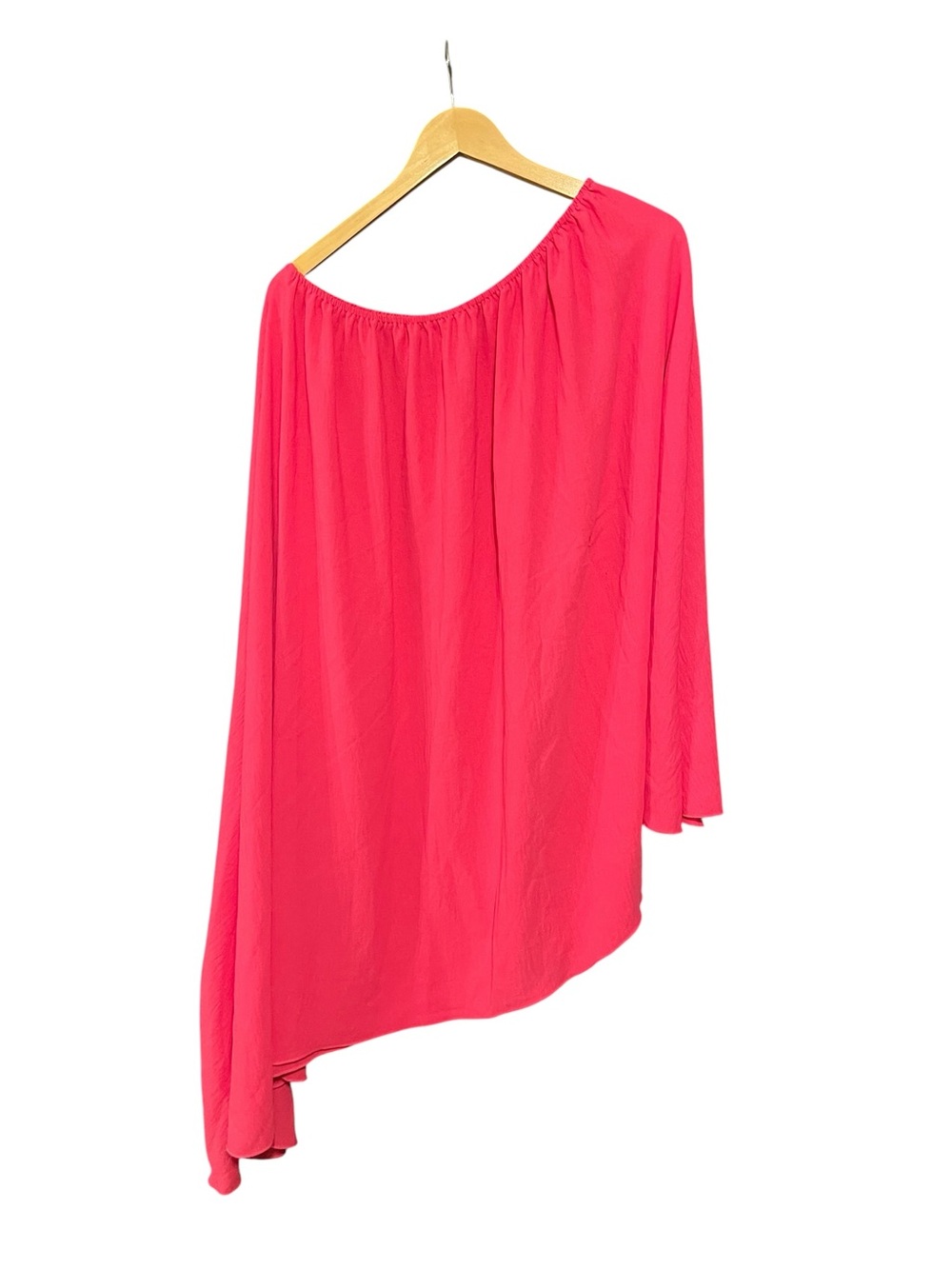 SHEIN VACAY Vibrant Pink Asymmetrical Dress - Picture 2 of 3